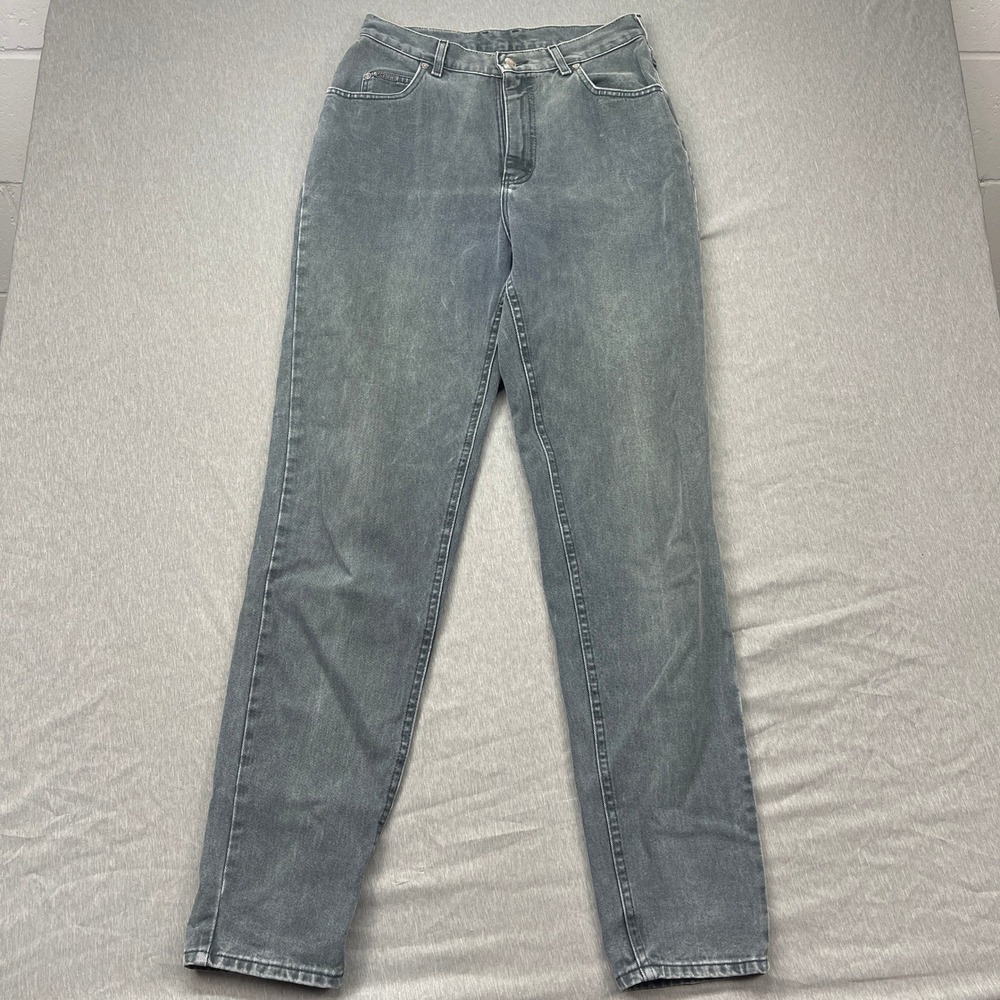 Lee Riveted Womens Jeans Size 28 Gray High Waisted Tapered Leg Denim‎ Pants